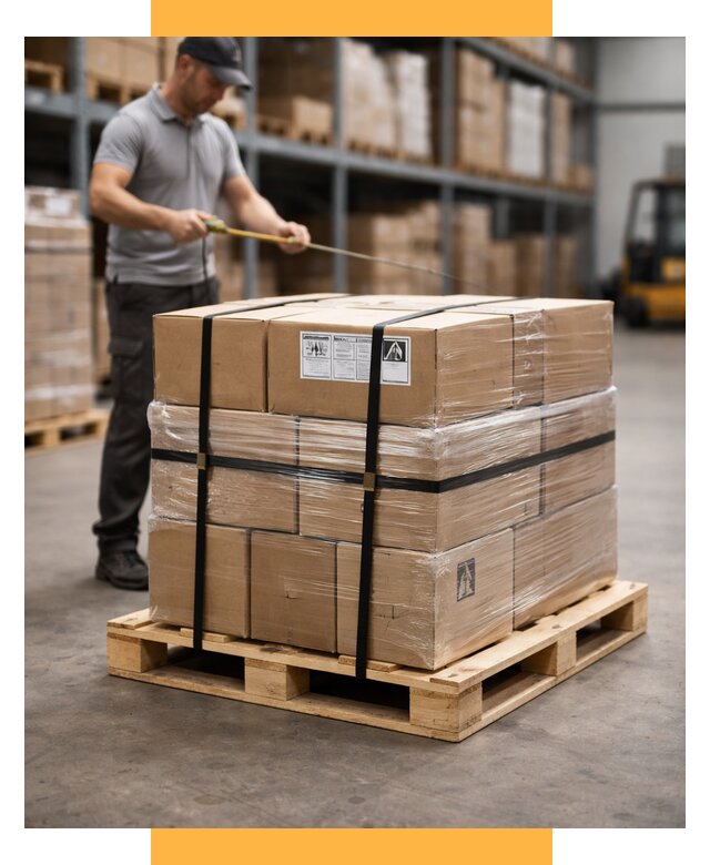 Упаковка и паллетирование грузов от 3758 р. | СетСервис-Чбр