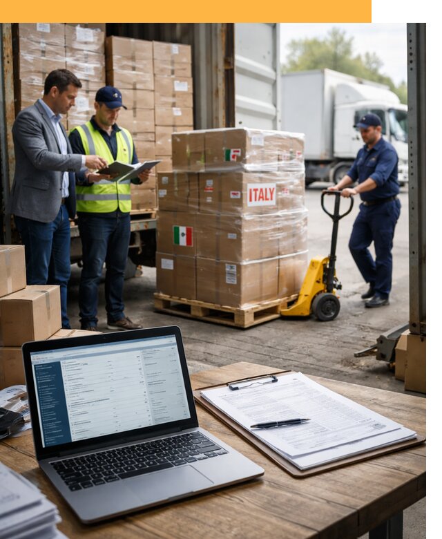 Доставка грузов из Италии: морские и авиаперевозки от 19327