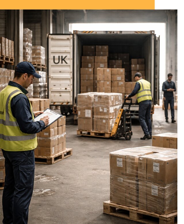 Доставка грузов из Великобритании с таможенным оформлением от 13421