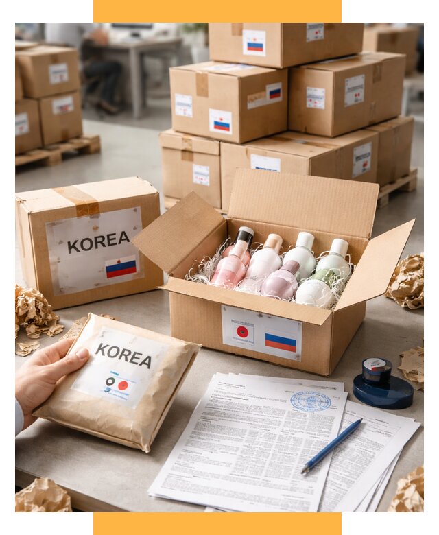 Доставка косметики из Кореи от 9126 р. под ключ | СетСервис-Чбр