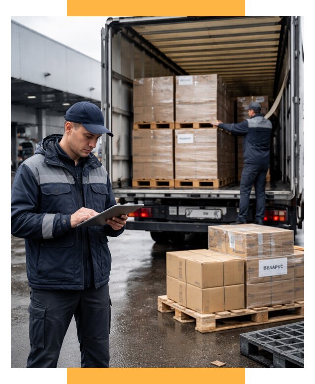Доставка грузов из Беларуси от 16106 р. логистика СетСервис-Чбр