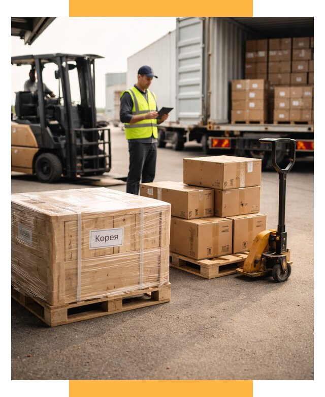Доставка грузов в Корею из России от 37580 р. | СетСервис-Чбр