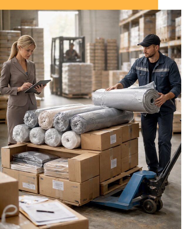 Перевозка текстиля по миру от 16106 руб. с таможней и страхованием