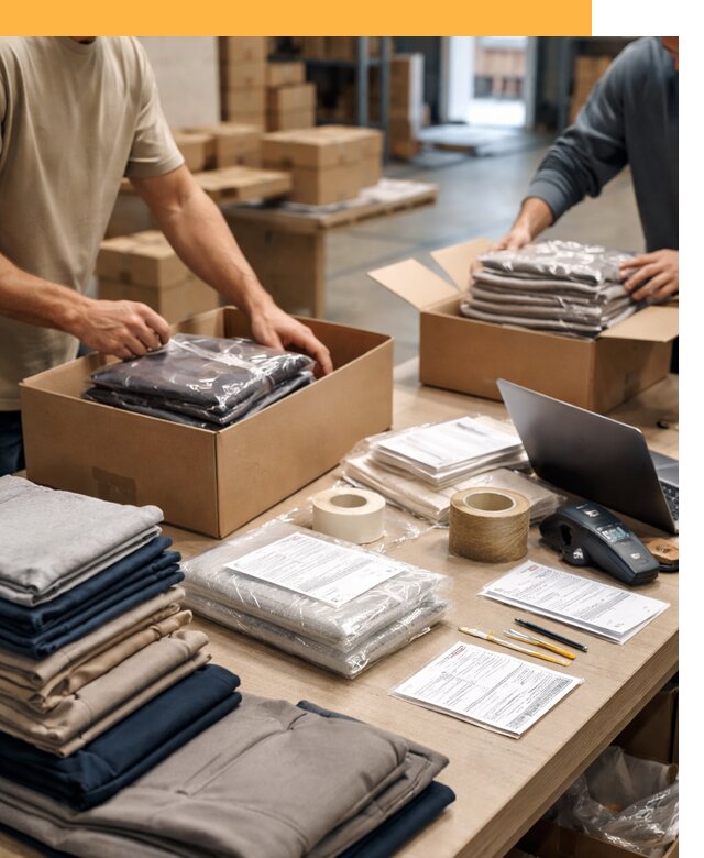 Перевозка одежды по миру от 8053 руб. с таможенным оформлением