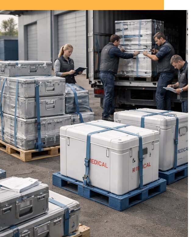 Перевозка медицинского оборудования по всему миру от 16106 руб