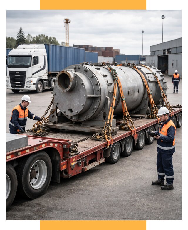 Перевозка тяжеловесных грузов под ключ от 161055 р. | СетСервис-Чбр
